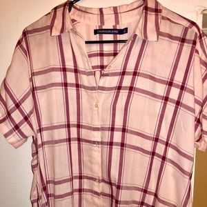 Plaid Calvin Klein summer shirt